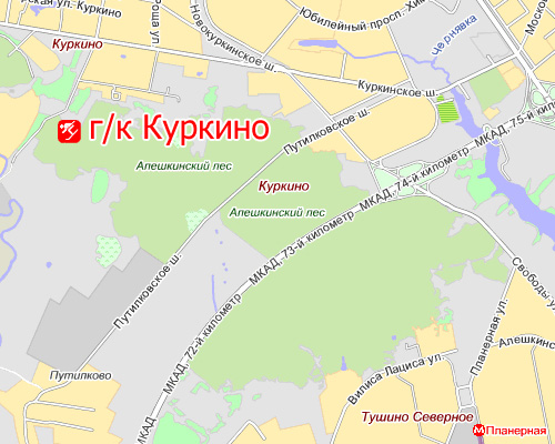 Карта метро москвы куркино