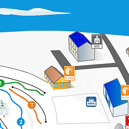 Карта трасс и склонов курорта Сорочаны / Sorochany. Карта курорта \