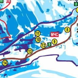 Карта трасс и склонов курорта Приэльбрусье / Elbrus, Cheget. КартаПриэльбрусья, 2020
