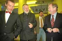VIP-гости фестиваля - Šimon Pánek, Jaromír Štětina and Václav Havel. Фото: oneworld.cz