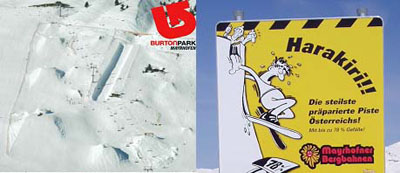 Burton спонсирует сноупарк в Майрхофене