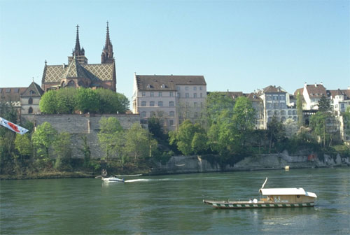 Собор и паром через Рейн