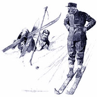 Ski Cartoons - рисунок
