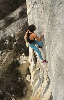 Solo climbing