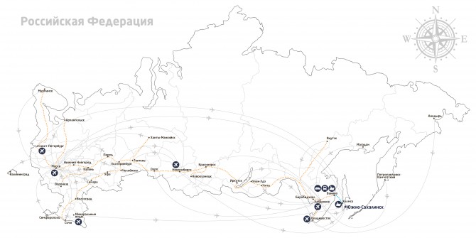 Схема горного воздуха Южно-Сахалинск. Горный воздух карта